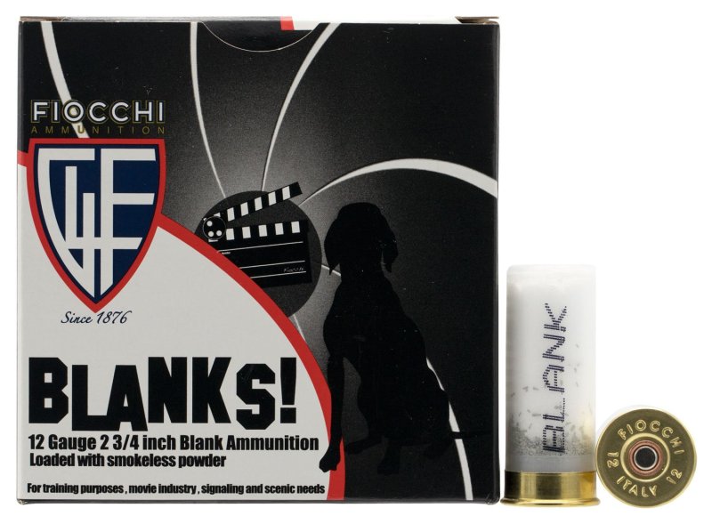 Fiocchi 12BLANK 12 Gauge 2.75" Shotgun Blanks 25 Rounds