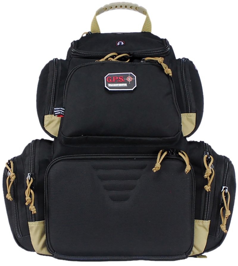 GPS Handgunner Backpack Black/Tan 1000-Round Capacity