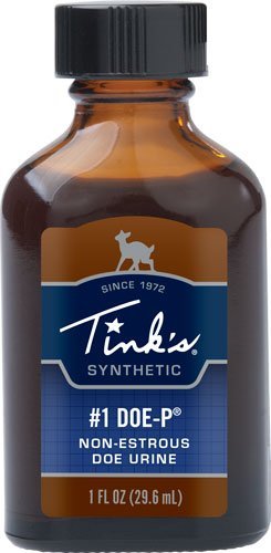 Tink's W5257 No.1 Doe-P Synthetic 1oz Glass Bottle - Trusted Hunting Accessory, All-Season Deer Lure