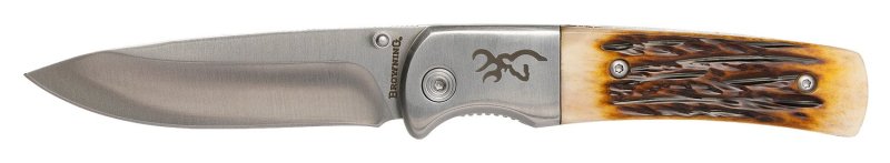 Browning 3220500B Buckmark Hunter 3" Folding Knife 8Cr13MoV Blade