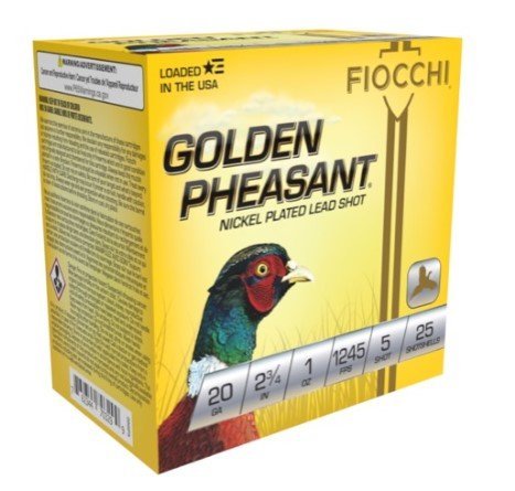 Fiocchi 20GP5 Golden Pheasant Extrema 20Gauge 2.75" 1oz 5Shot 25 Per...