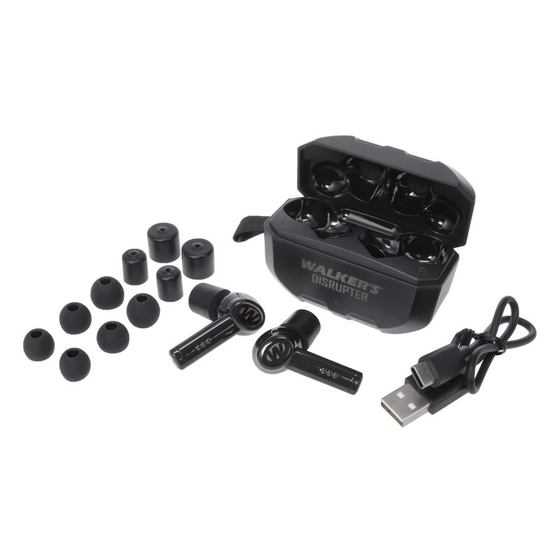 Walker's GWP-DSRPT Disrupter Bluetooth Earbuds 24dB Noise Reduction