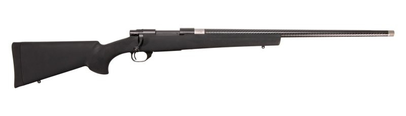 HOWA M1500 6.5 Creedmoor 24" Carbon Fiber Barrel 4rd Bolt Rifle - Blued | Black Hogue Stock
