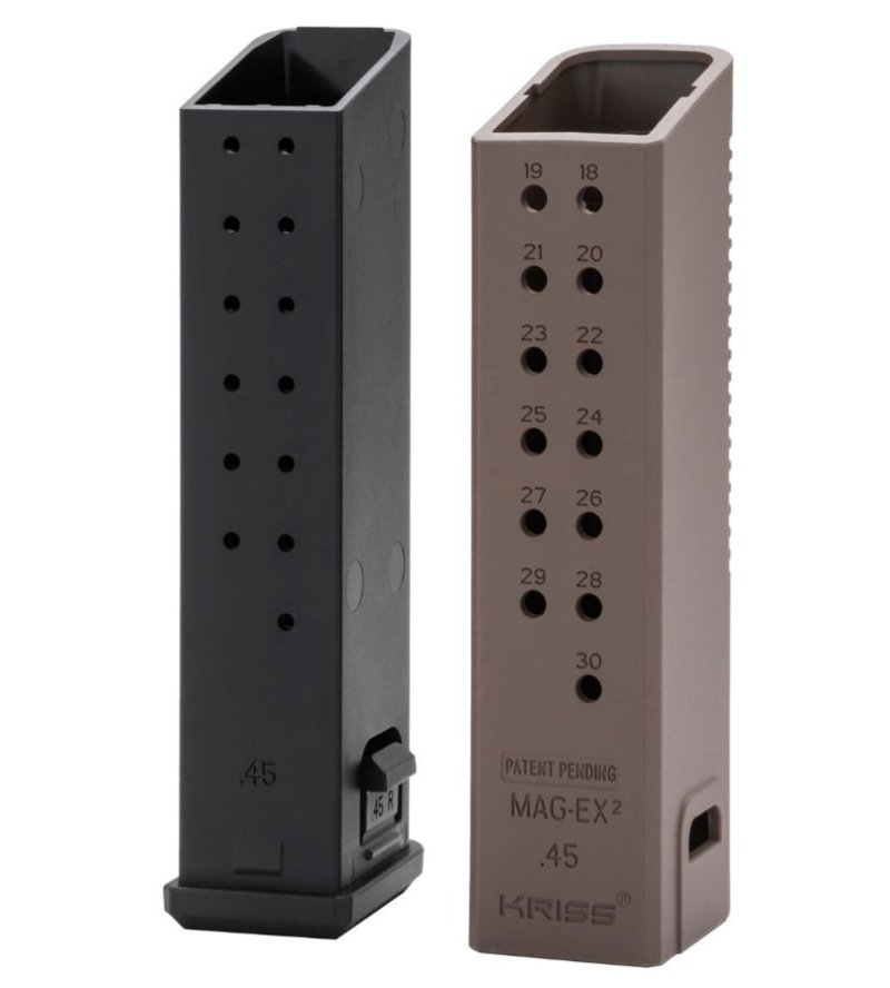 Kriss USA MagEx2 45 ACP Extension 30-Round Flat Dark Earth