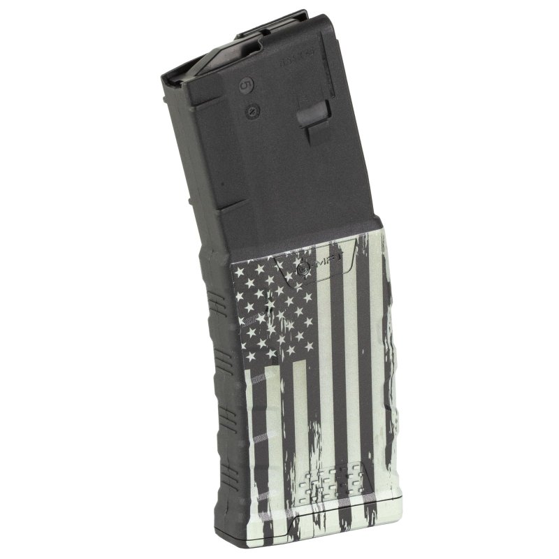 Mission First Tactical EXDPM556D-C-AMF4 AR-15 Magazine 223/556 30 Rds Flag Graphic