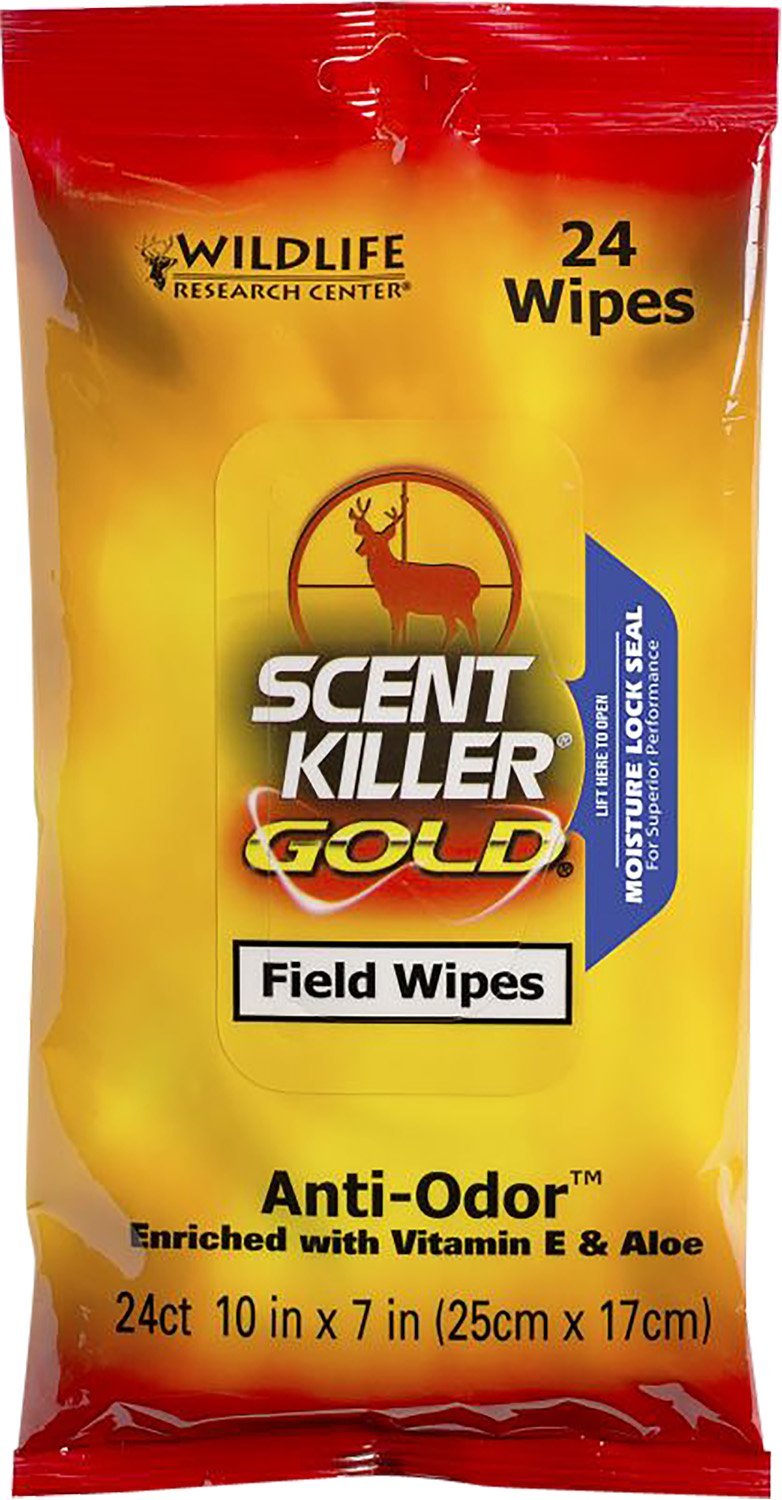 Wildlife Research Center Scent Killer Gold Field Wipes 24 Pack