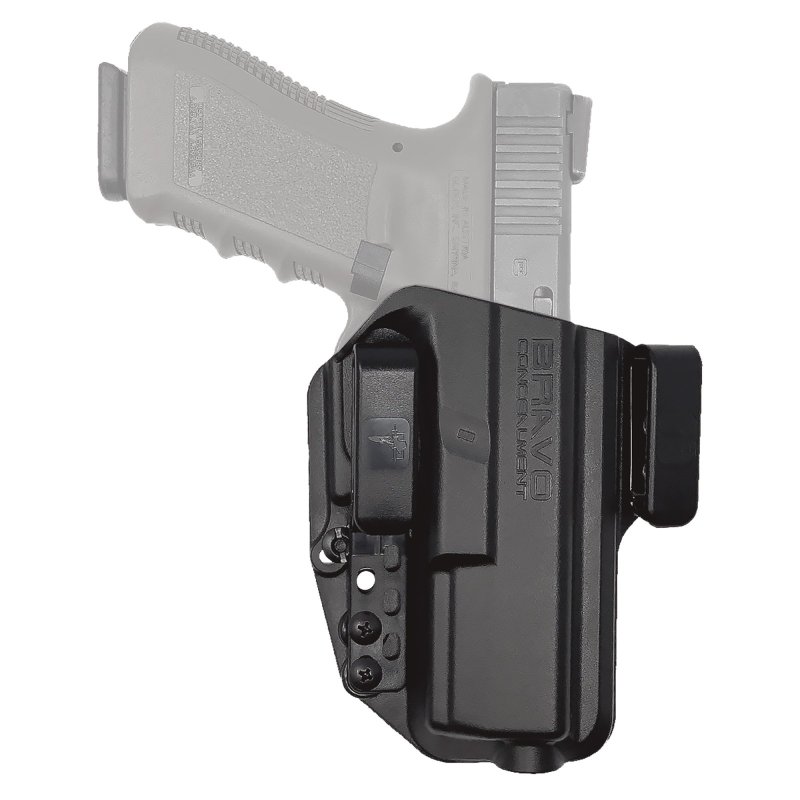 Bravo Concealment BC20-1002 Torsion IWB Holster, Glock 17/22/23, Black