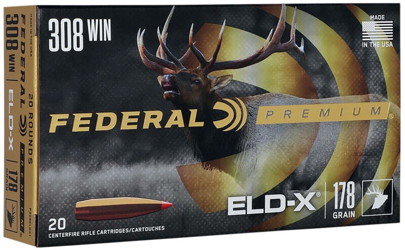 Federal P308ELDX1 308 Win 178 Grain ELD-X 20 Rounds Box