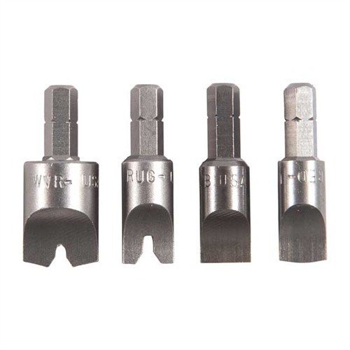 Brownells Magna-Tip Windage Screw Bits Set 4 Pack no Handle