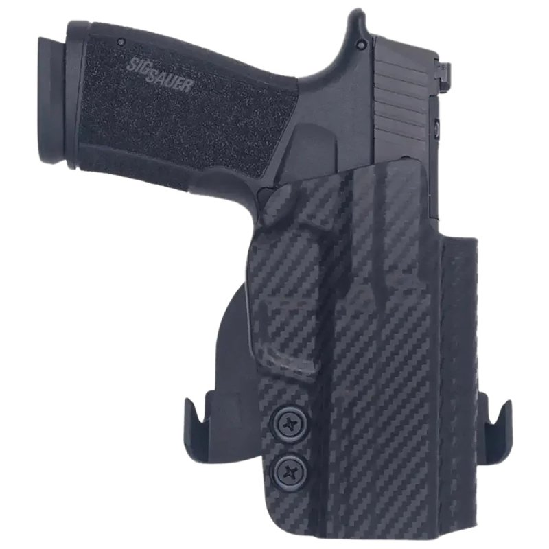 ROUNDED SSRP365XMACROCFRHOW Paddle Holster Black Carbon Kydex RH
