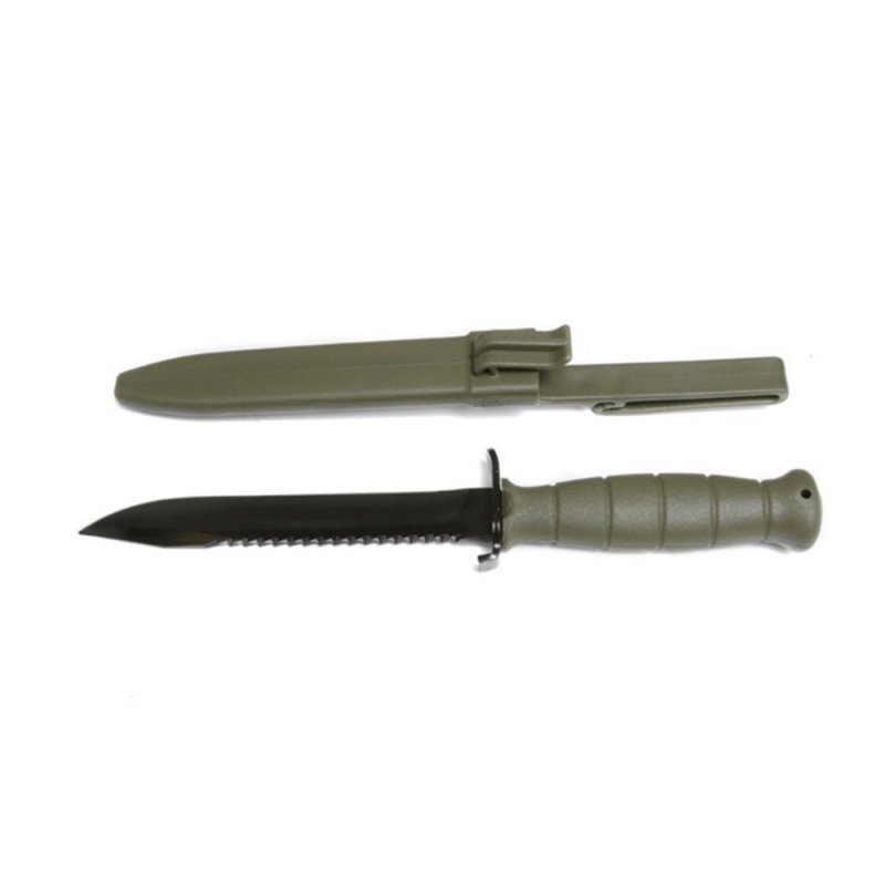 Glock Field Knife/Saw Back 6-1/2 Clip Point Blade Battle Field Green Bulk