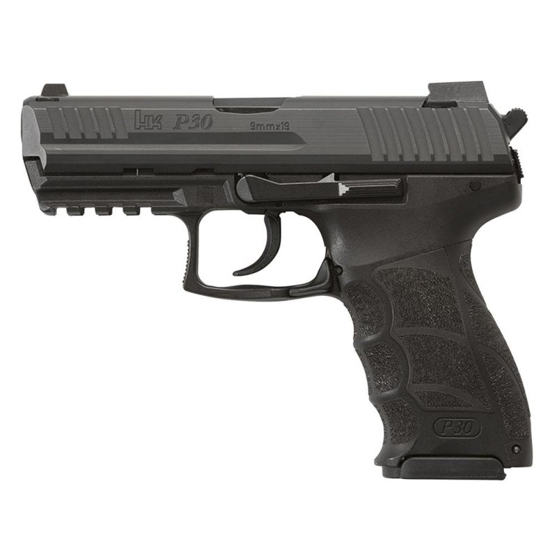 Heckler & Koch P30 V3 9mm 17+1/20+1 Luminescent Sights 81001086