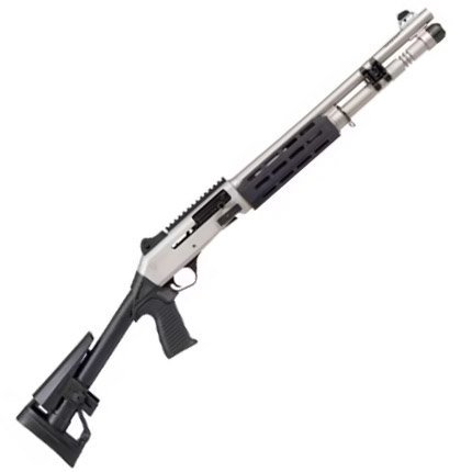 Panzer Arms PAM4CSMMFSS 12 Gauge Nickel 18.50 In Barrel