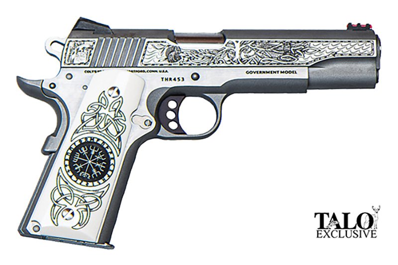 Colt Delta Elite 10MM 8+1 5" Stainless Steel Barrel Engraved Grip Safety