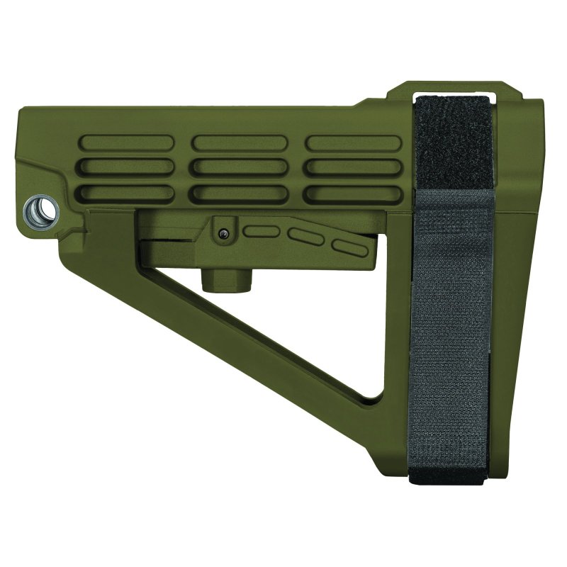 SB Tactical SBA4 Adjustable Brace OD Green 5-Position AR-Platform