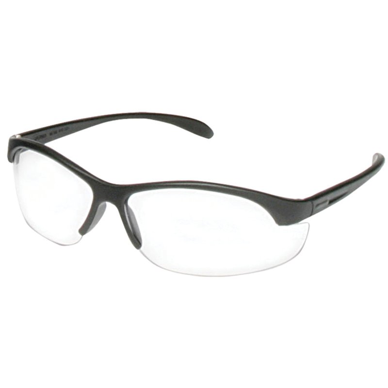 Howard Leight HL2000 R-01638 Compact Wrap-Around Glasses Black/Clear