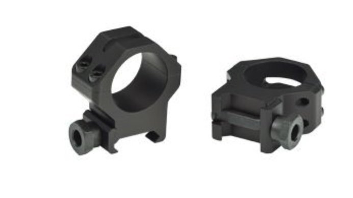 Weaver 99511 Tactical 4-Hole Picatinny Ring Matte Black 1" Medium