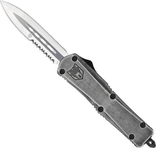 CobraTec Knives FS3 OTF Stone Wash 3 In D2 Dagger MSWFS3DAG1SS