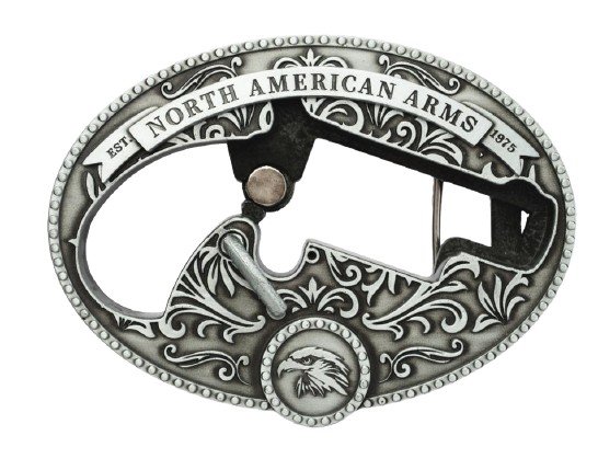 NAA BBO-MS 22 WMR Stainless Magnum Oval Belt Buckle 1 1/8In