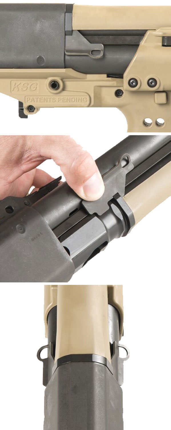 Kel-Tec KSG-515 Single Point Sling Attachment in Black, Durable Steel, Includes Left and Right Attachments