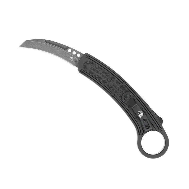 Cobratec CTBK OTF Karambit D2 Blade Black 6061-T6 Aluminum Chassis
