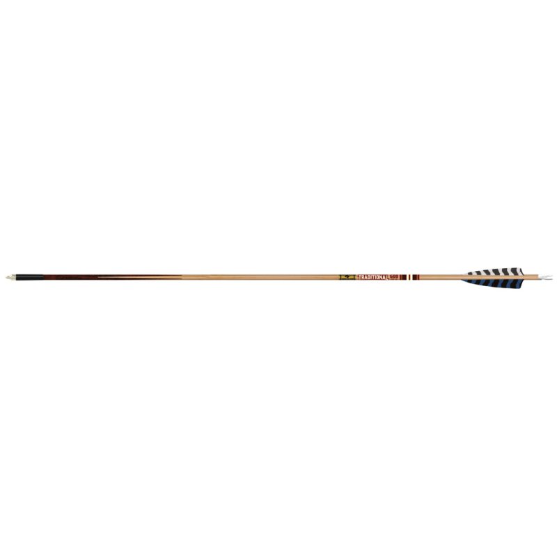 Gold Tip Classic XT500F6 500 Spine 4in Feathers 6-Pack Woodgrain Finish