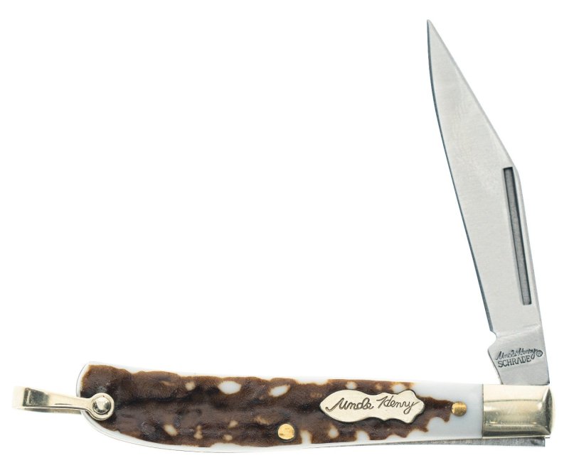 Uncle Henry Next Gen Roadie Knife: 2.2" Blade, 5.1" Length, Staglon Handle, 0.9oz Lightweight, 7cr17mov HC Stainless Steel