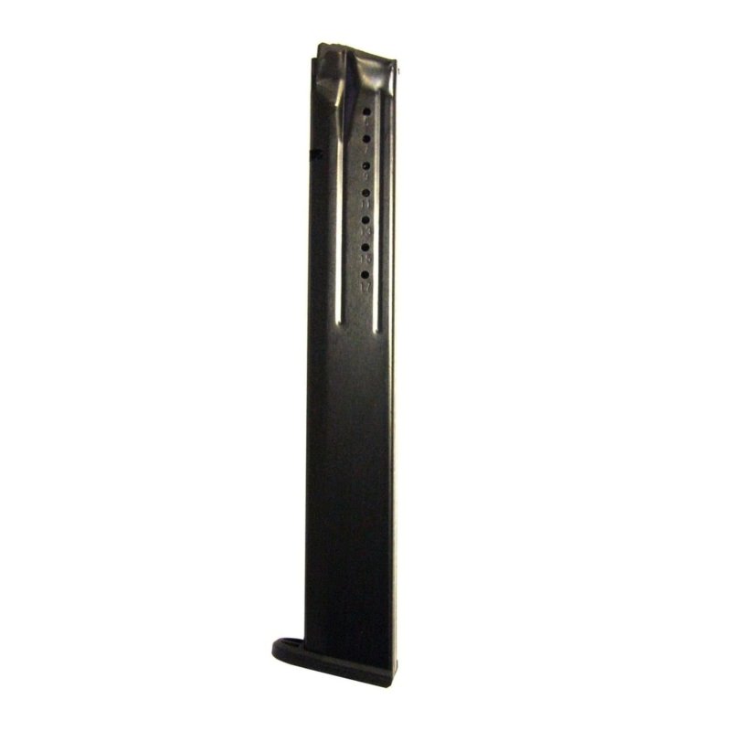 ProMag SMIA14 32-Round 9mm Magazine: Heat-Treated Steel, Injection Molded Follower, Chrome Silicone Wire Spring, Smith & Wesson M&P Series, USA Made