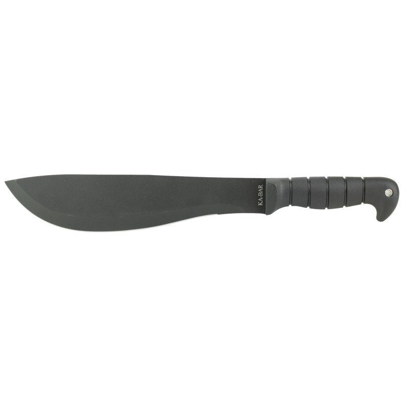 Ka-Bar 1248 Cutlass Machete 11 In SK-5 Steel Blade Black TPR Handle