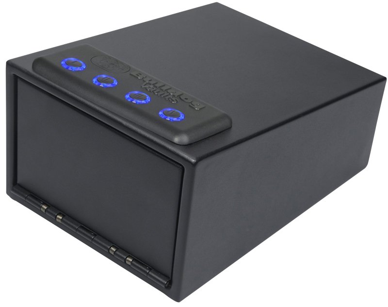 Bulldog BD4030L Magnum LED Quick Access Pistol Vault Black Steel Safe
