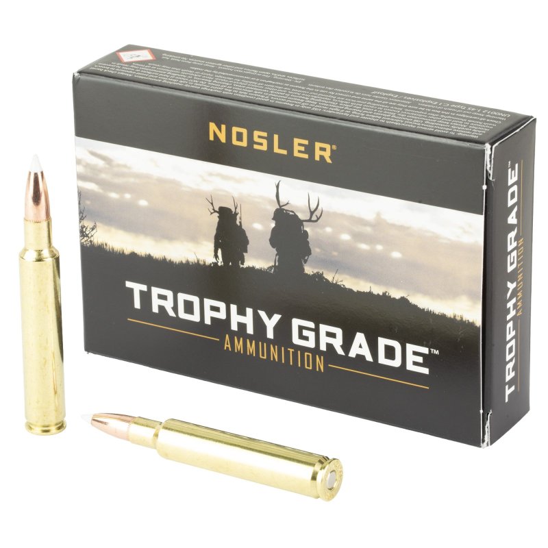 Nosler 60076 Trophy Grade Hunting 280 Ackley Improved 160 gr AccuBond 20 Per Box/ 10 Cs