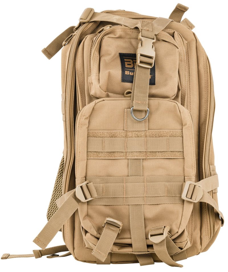 Bulldog BDT410T Tactical Backpack Compact Tan 18in x 10in x 10in