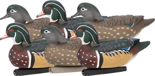Zink ZNKDY323 Floater Wood Duck Decoys 6-Pack