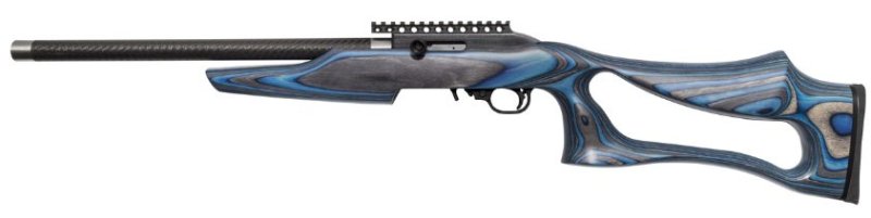 Magnum Lite SwitchBolt 22 LR 10+1 17" Blue Graphite Bull Barrel Black Blue Fixed Thumbhole Stock