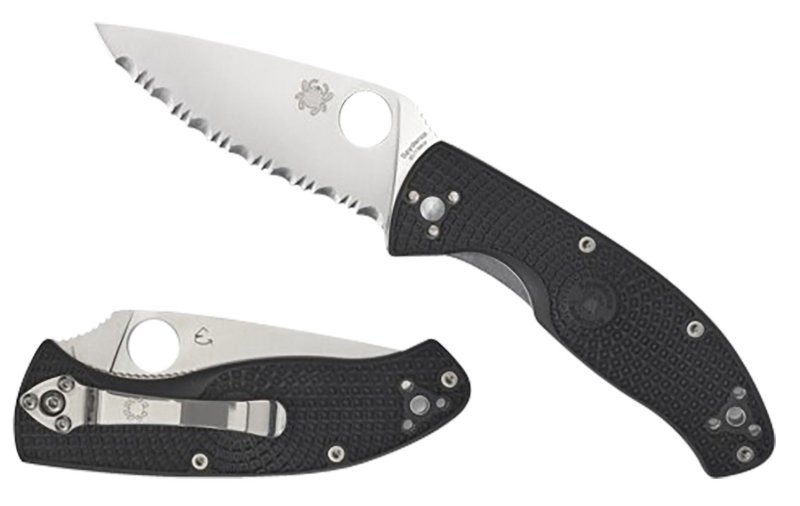 Spyderco C122PSBK Tenacious Black FRN SL-PS 3.5" Knife