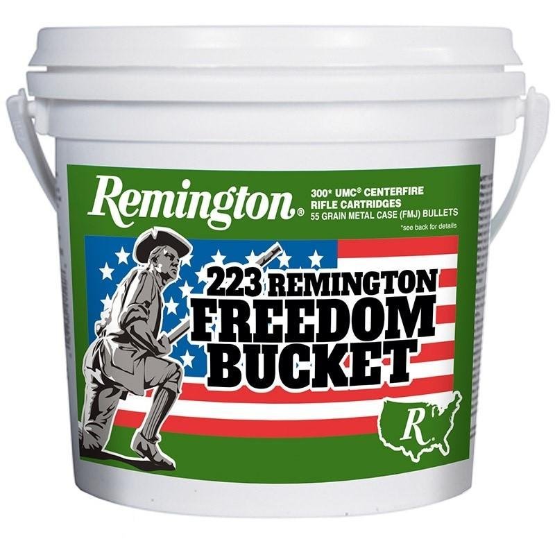Remington Freedom Bucket UMC 223 Rem 55 Grain FMJ 300 Rounds
