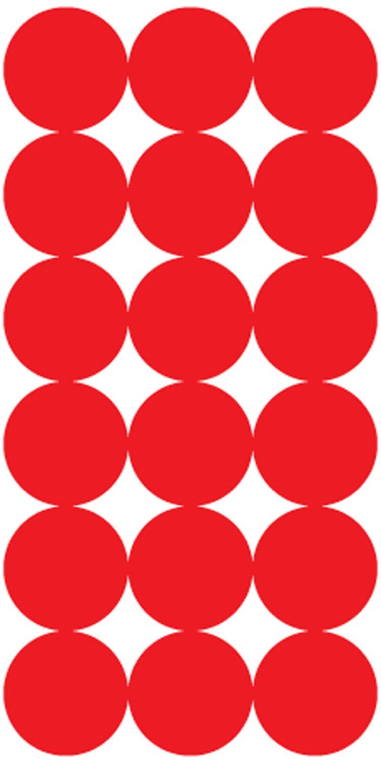 Pro-Shot P432M SplatterShot Repair Pasters Red 1" Self-Adhesive 432 Pasters
