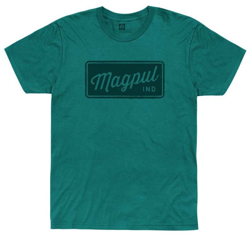 Magpul MAG1116-462 Rover Block Tee Teal Cotton-Poly Large