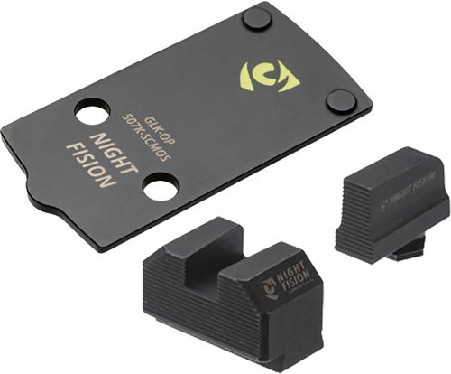 Night Fision Optic Plate + Backup Sight Combo Black Holosun 507K