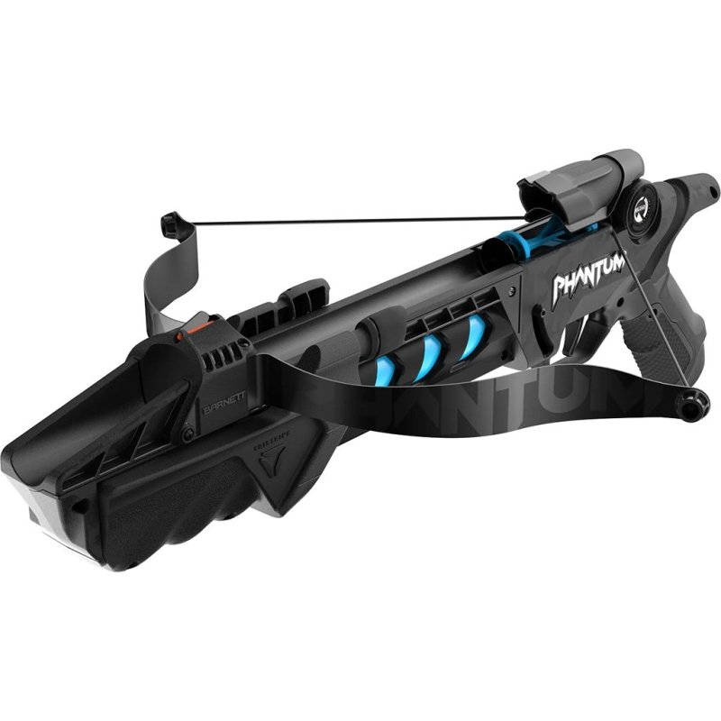 Barnett Phantum Toy Pistol Crossbow Black/Blue 3+1 Shots Fiber Optic