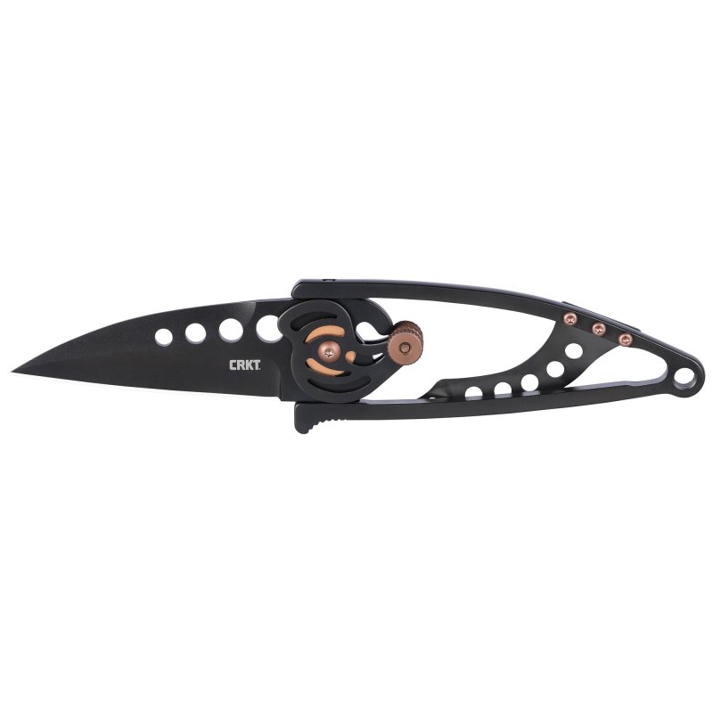 CRKT Snap Lock 2.55" Folding Drop Point Black TiNi Blade