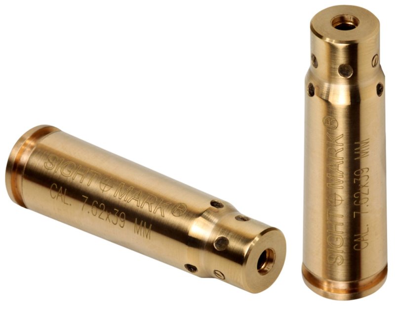 Sightmark SM39002 7.62x39mm Brass Red Laser Boresight Case & Battery