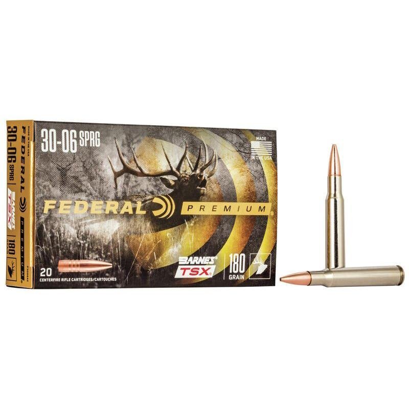 Federal Premium P3006AE 30-06 Springfield 180 gr Barnes TSX 20 Box
