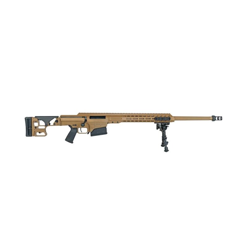 Barrett MK 22 Sniper Rifle .338 Norma Mag 10rd Magazines(2) 27" Fluted Barrel Coyote Brown Finish