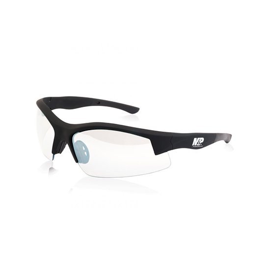 Smith & Wesson Super Cobra Frame Shooting Glasses Black Rubberized Clear Mi
