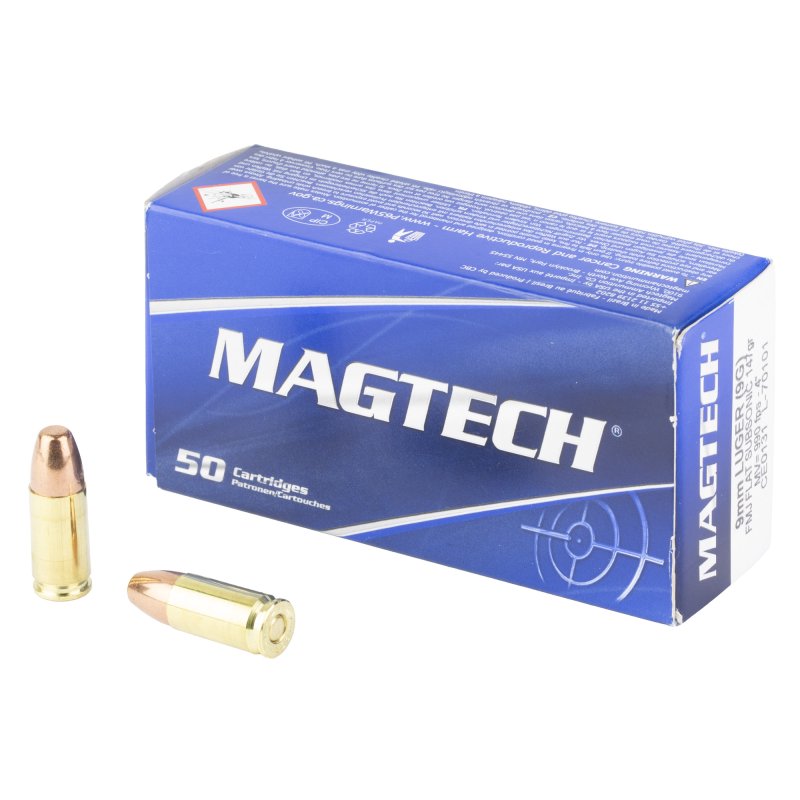 Magtech 9G 9mm Luger 147gr FMJ Subsonic Ammo 50/Box