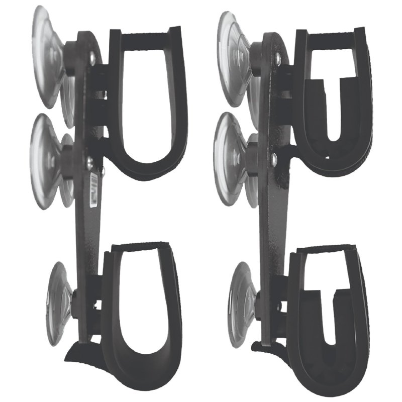 Rugged Suppressors Rugged Gear 10020 Black Suction-Cup 4-Gun Rack
