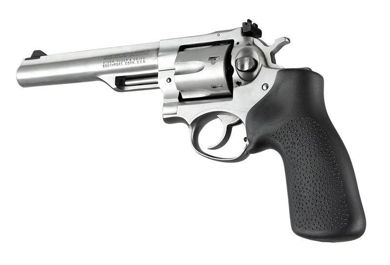 Hogue 80010 Rubber Grip for Ruger GP100 & Super Redhawk No Finger Groove