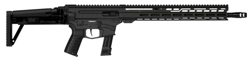 CMMG 92A950FAB DISSENT MK17 9mm 16.1" Barrel, Armor Black, Folding Stock