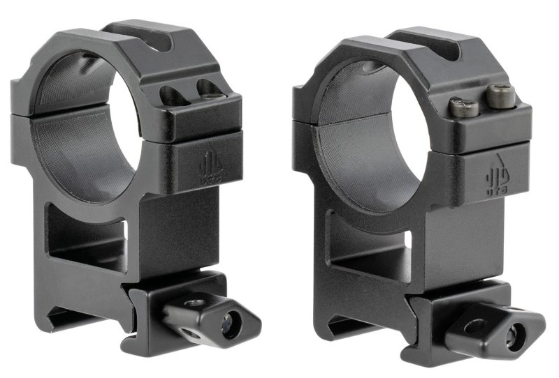 UTG RG2W3224 Max Strength 30mm High Scope Rings Black Anodized